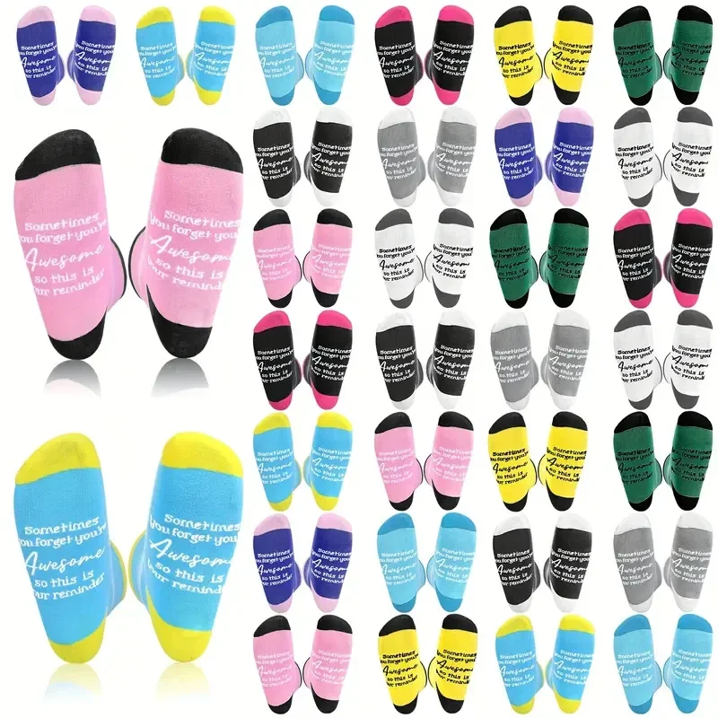 3 pair socks  "Sometimes you forget you're Awesome, so this is your reminder'