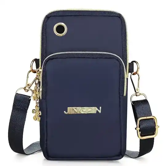 JINGPIN Casual Nylon Crossbody Bag with Adjustable Strap