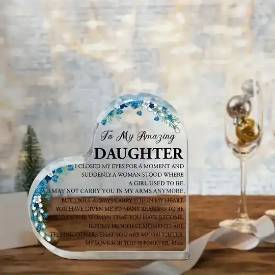 To my Daughter Heartfelt Plaque