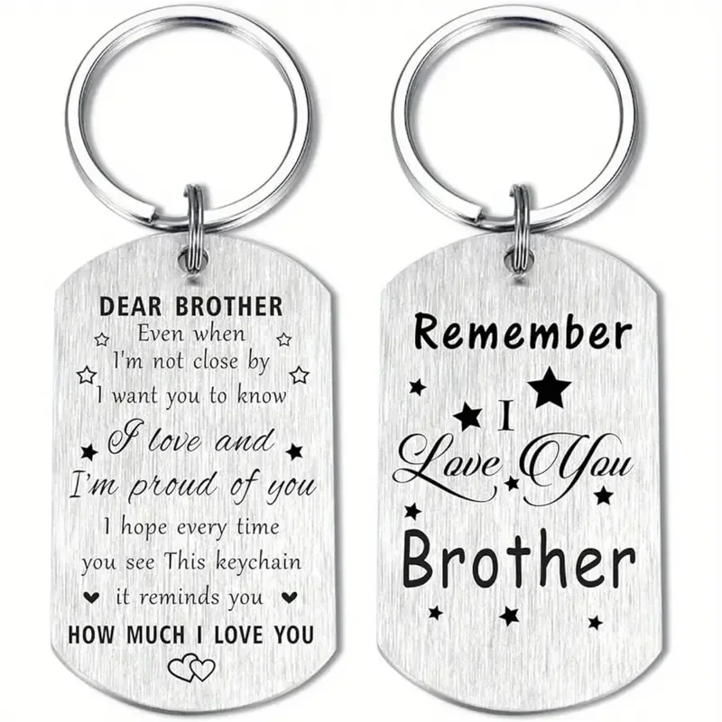 'I Love You Brother' Keychain set