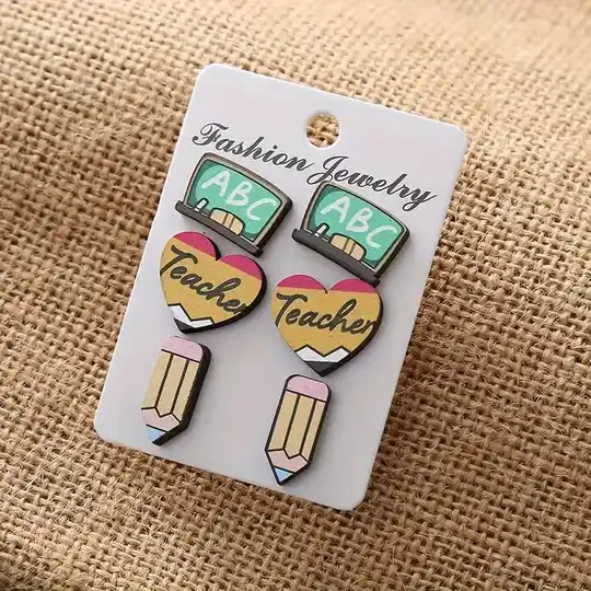 Fun earrings School /Teacher 2