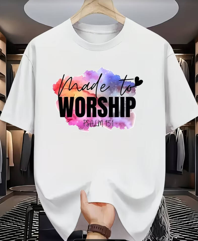 Dry fit T-shirt : Made to worship