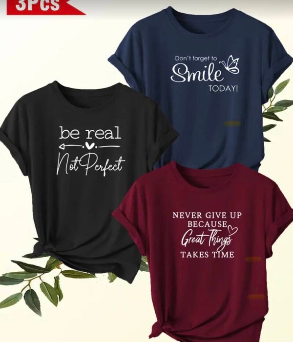 Women's Inspirational Slogan T-Shirts