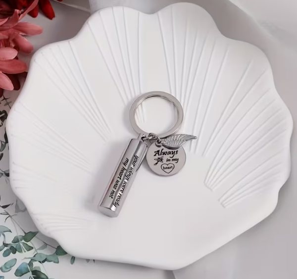 Cylinder Urn Necklace for Ashes, hair, dry-flowers etc