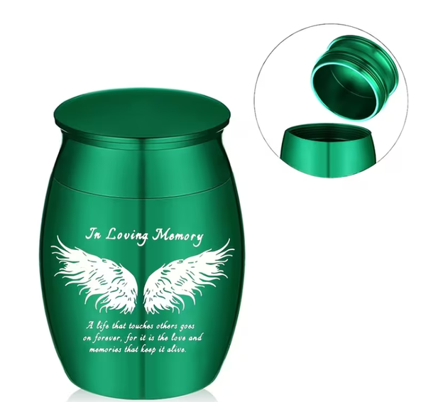 Small  Urn  "A Life That Touches Others Goes on Forever"
