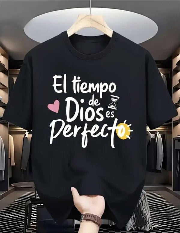 T-shirt :  'El Tiempo De Dios Es Perfecto'