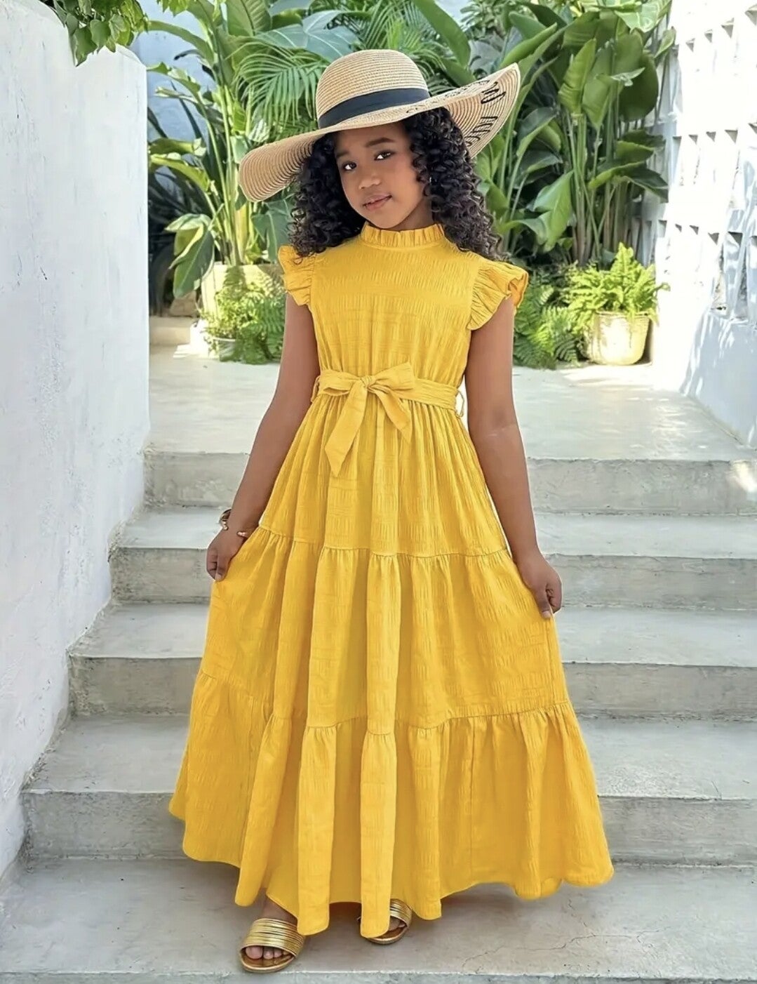 Elegant Teen Girls' Long Dress