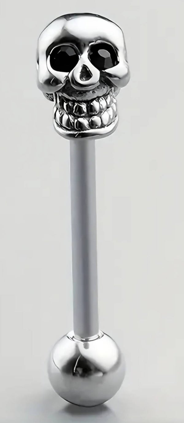 Skull tongue jewelry