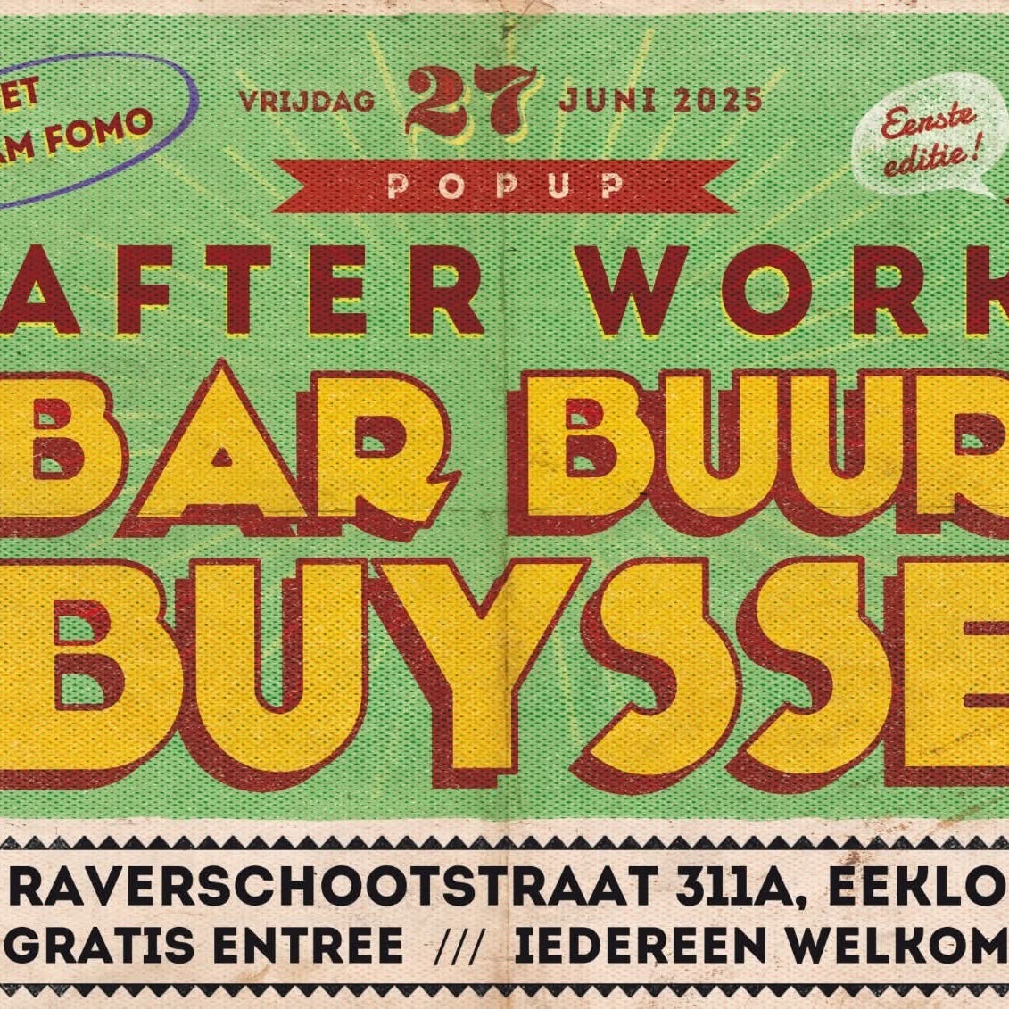 Afterwork bij Bar Buur Buysse in Eeklo