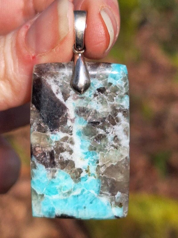 Amazonite (avec Quarte Fumé)