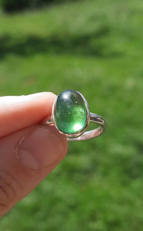 Bague en Tourmaline Verte