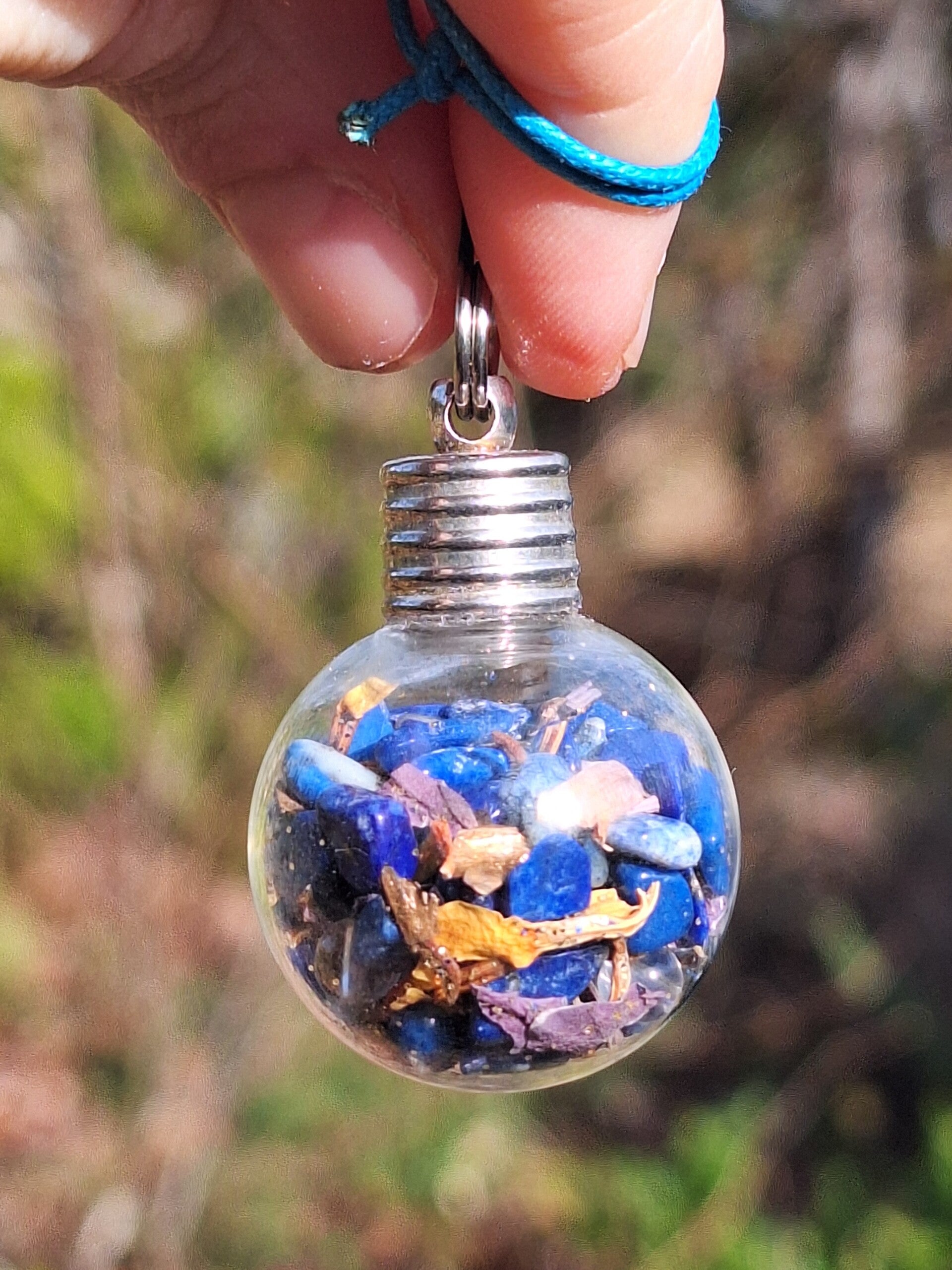 Pendentif Fiole Lapis-Lazuli