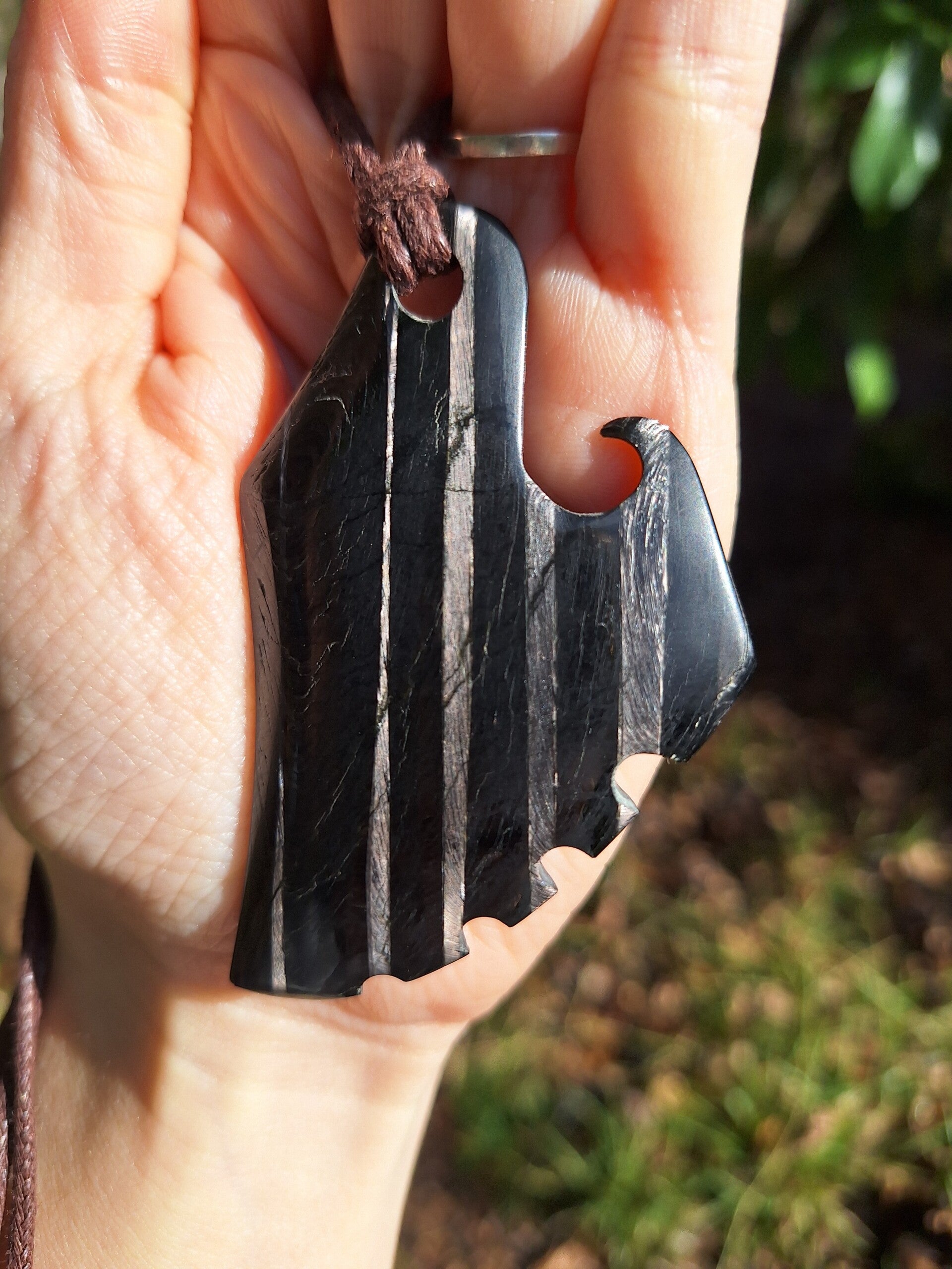 Amulette Aile de Dragon Hypersthène