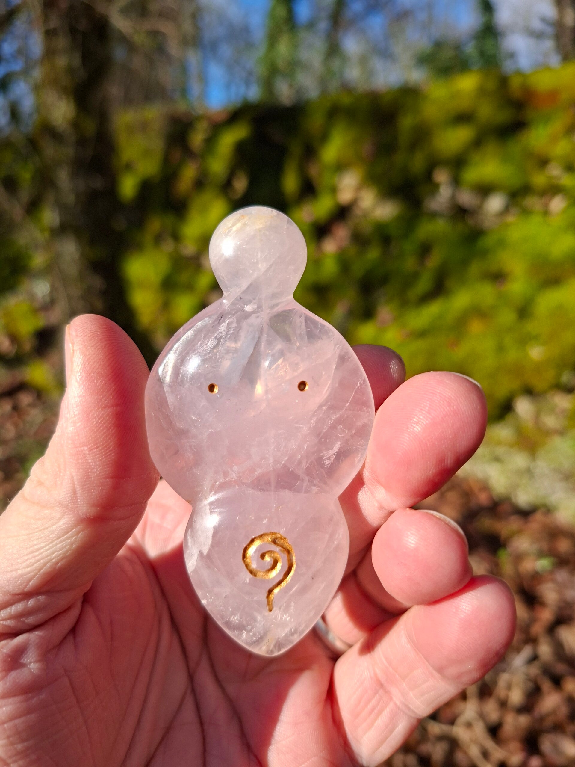 Déesse Féminin Sacré Quartz Rose