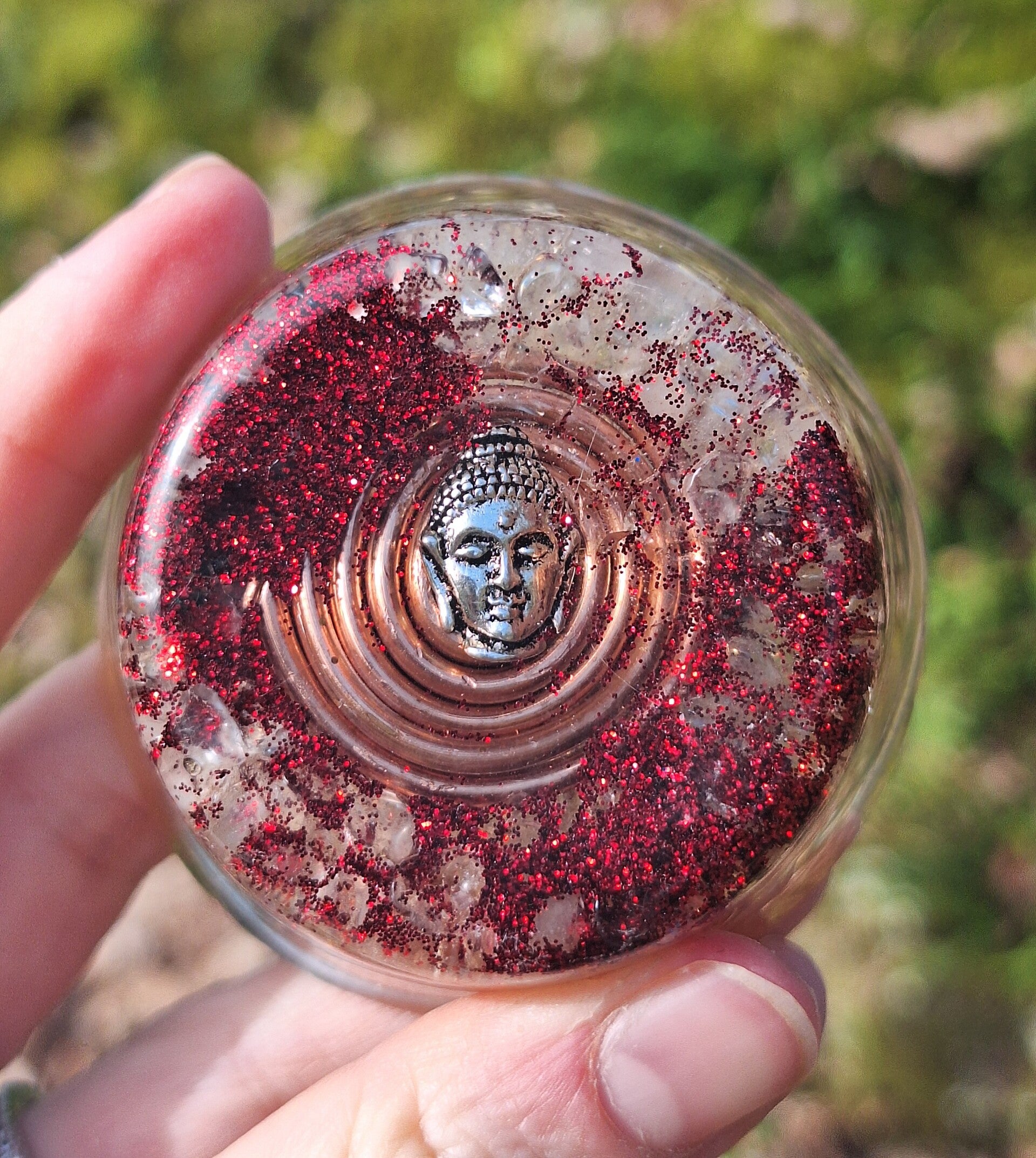 Orgonite "Bouddha Rouge"