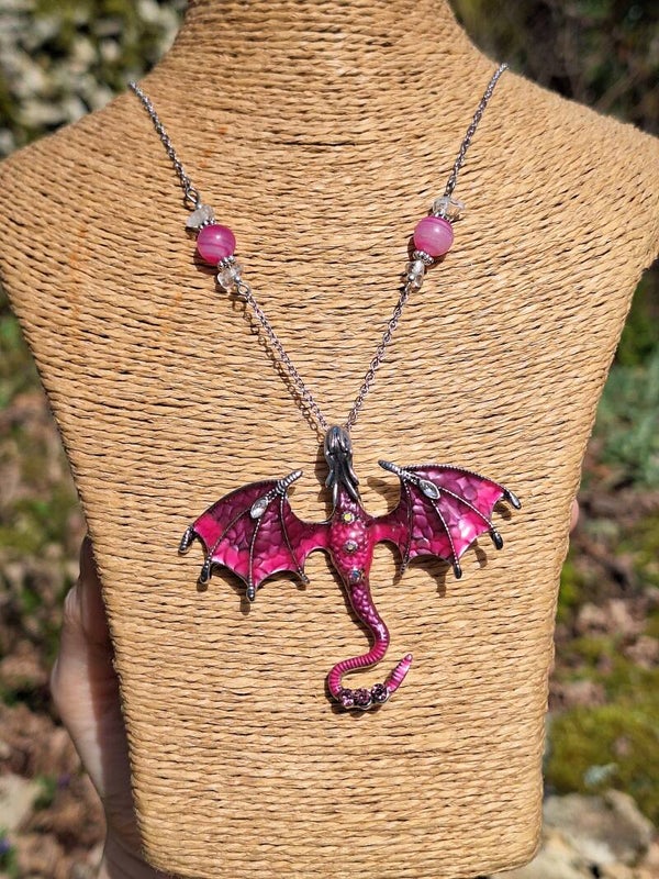 Collier "Dragon Rose"