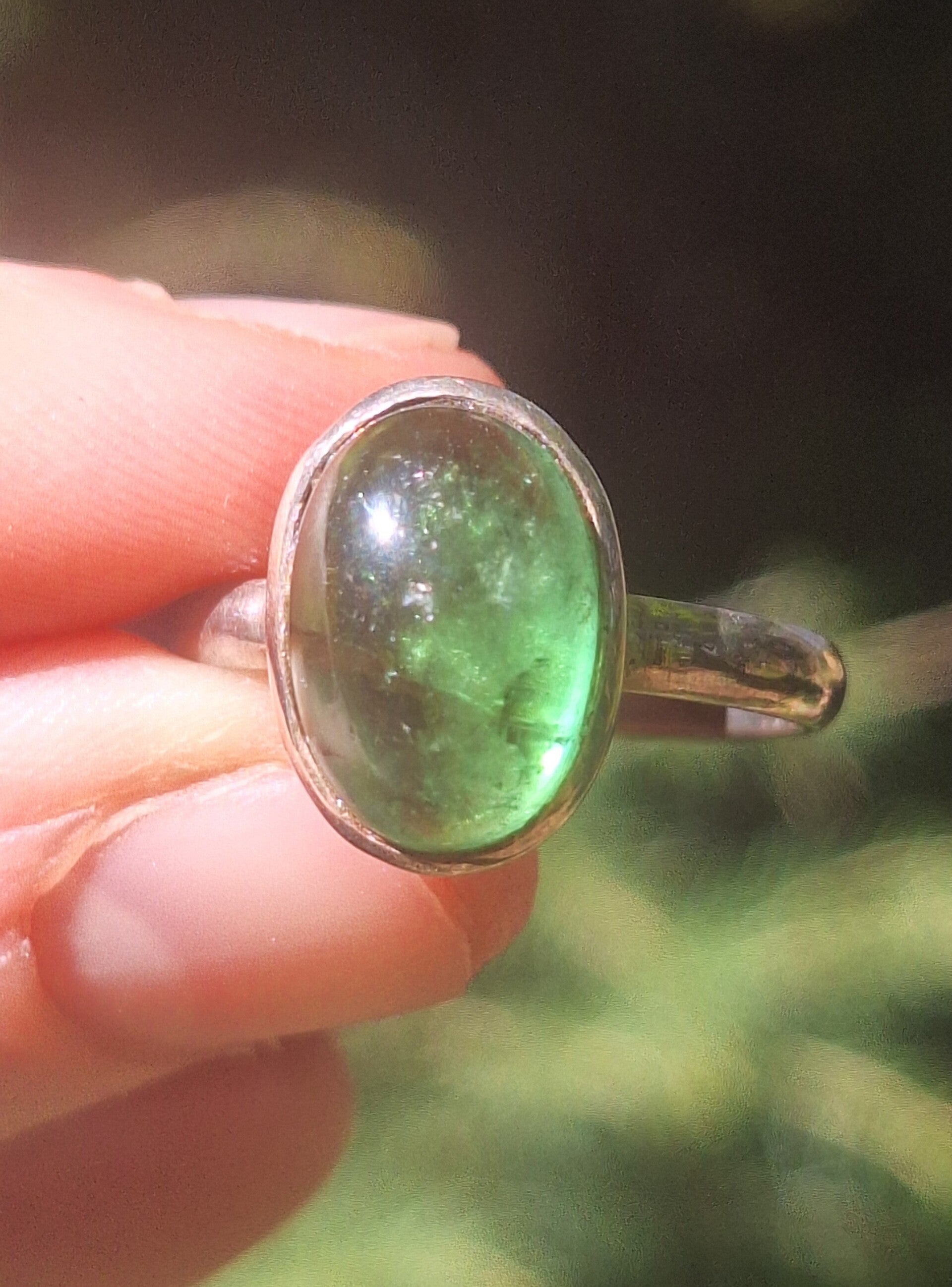 Bague en Tourmaline Verte