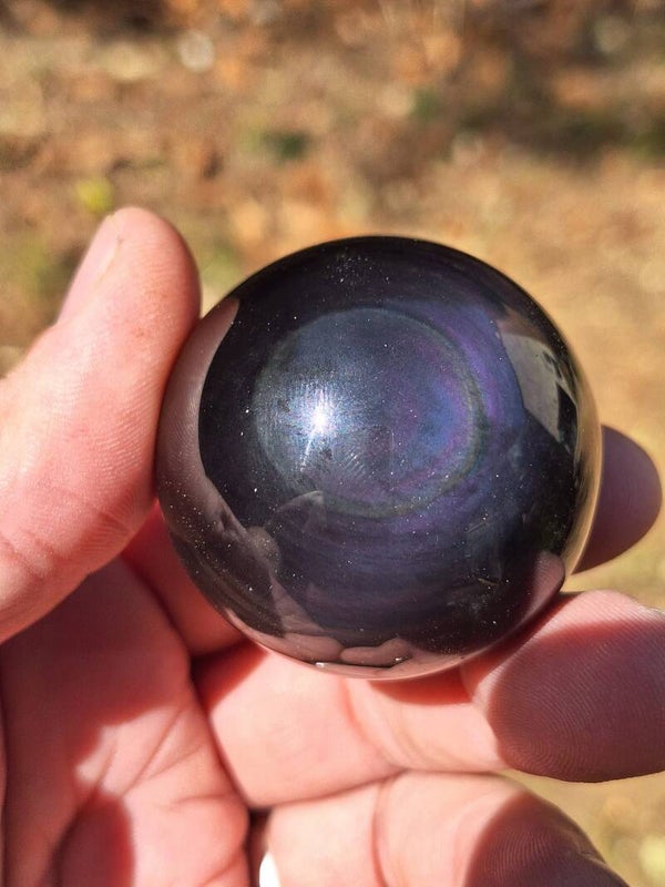 Sphère obsidienne œil céleste