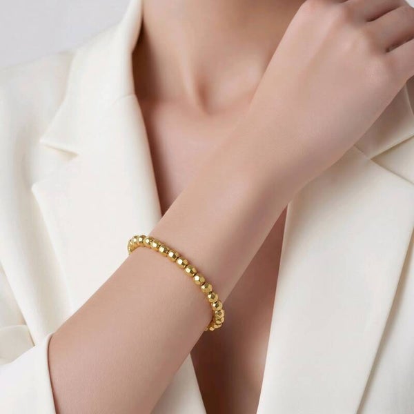 Armband „Goldglanz“ – zart, elegant & handgefertigt