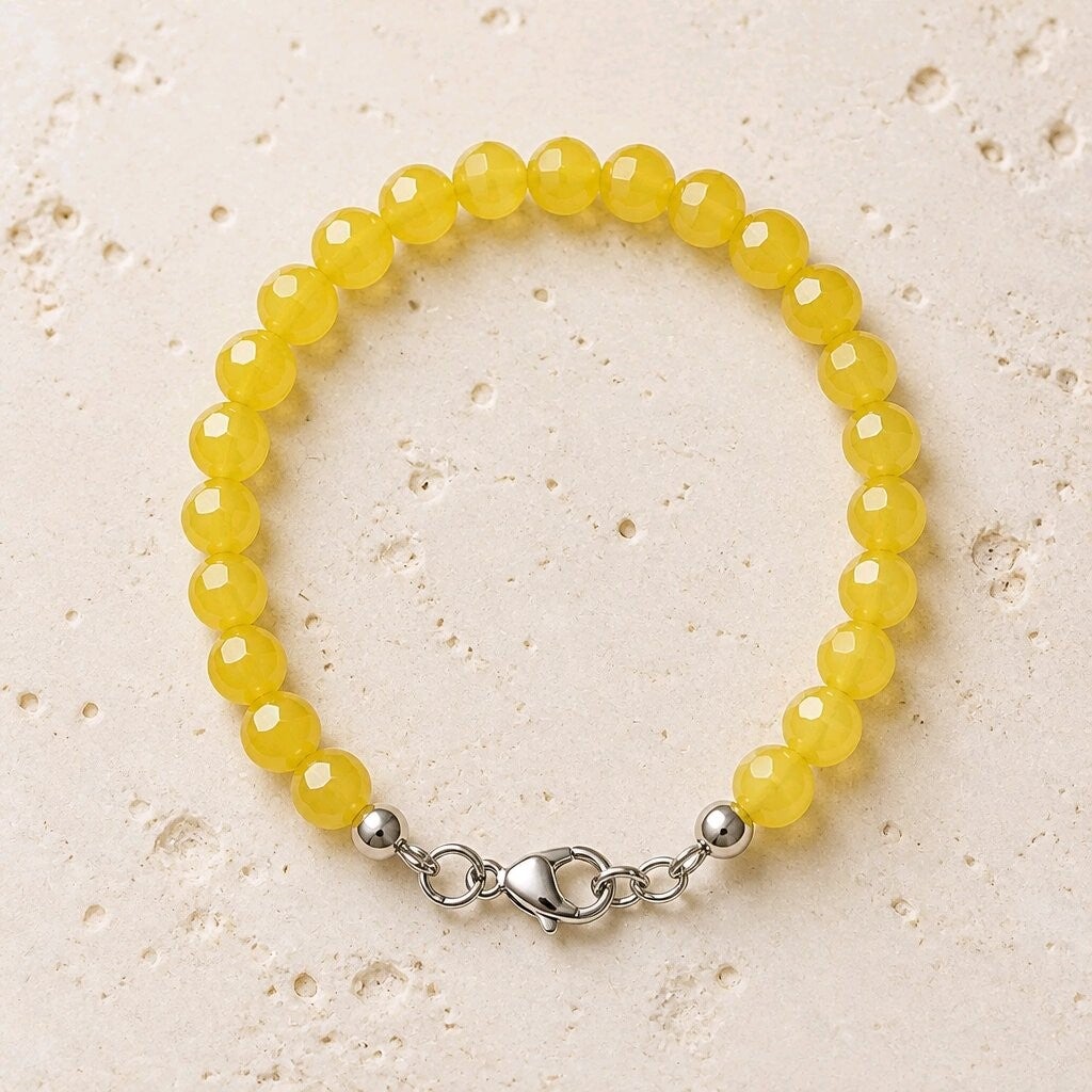 Sonnenlicht – Gelbes Armband aus Bayern (personalisierbar)