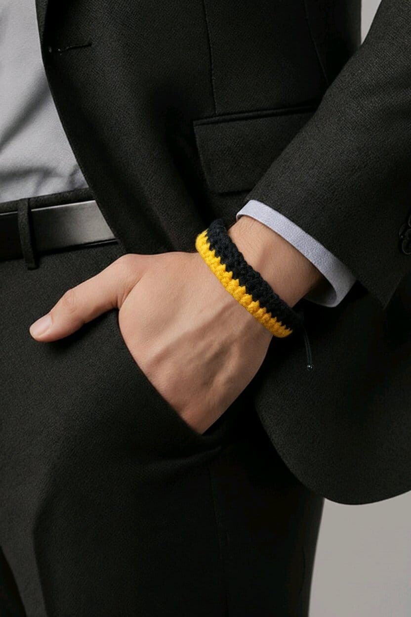 Armband schwarz gelb