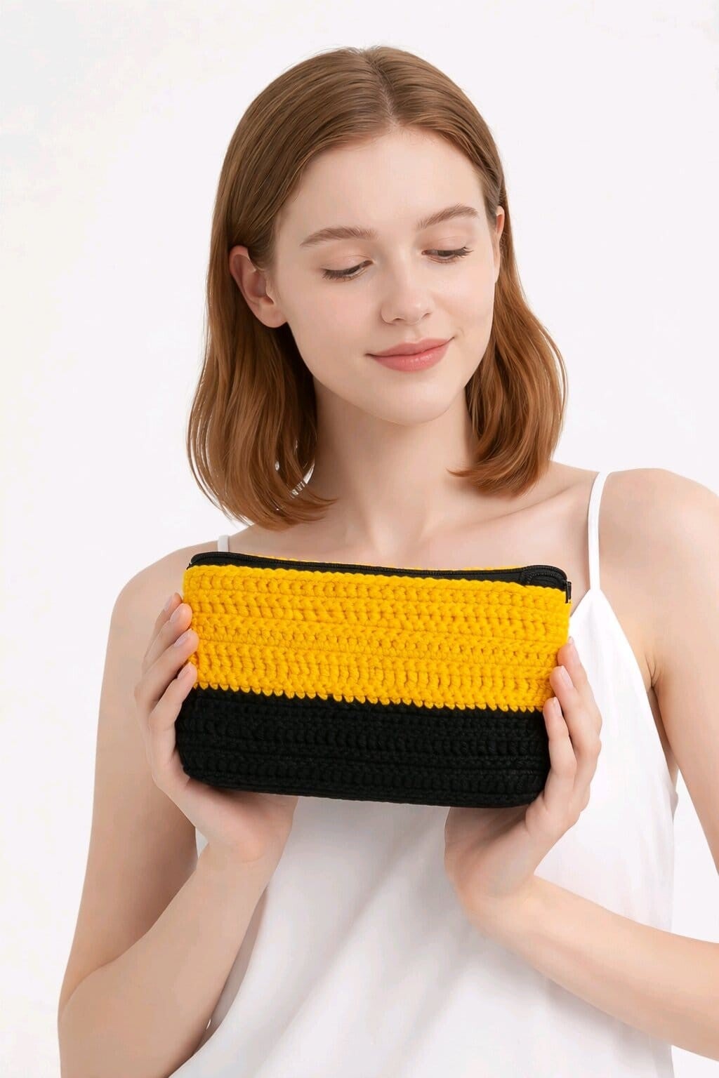 Kleine Tasche schwarz gelb