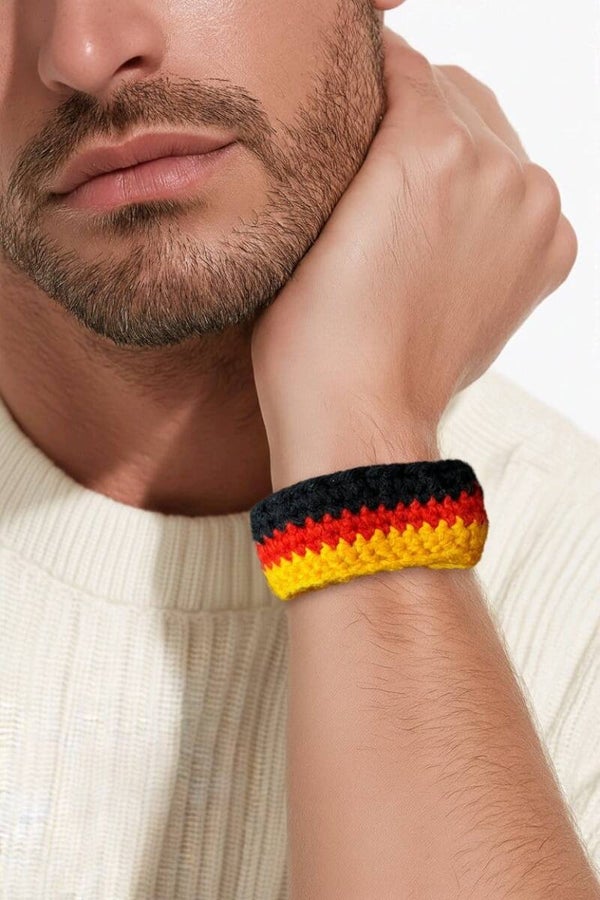Armband „Deutschlandfarben“ – Handgemacht & Elastisch
