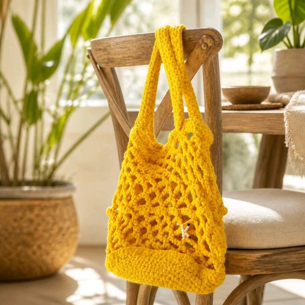 Netztasche Gelbe