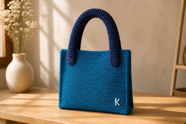 Shopper – Teal/Blau„Teal & Nachtblau“ – kompakt, charakterstark, einzigartig