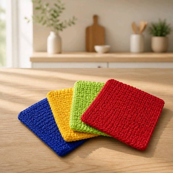 Farbenfrohe Untersetzer 2er und 4er Sets