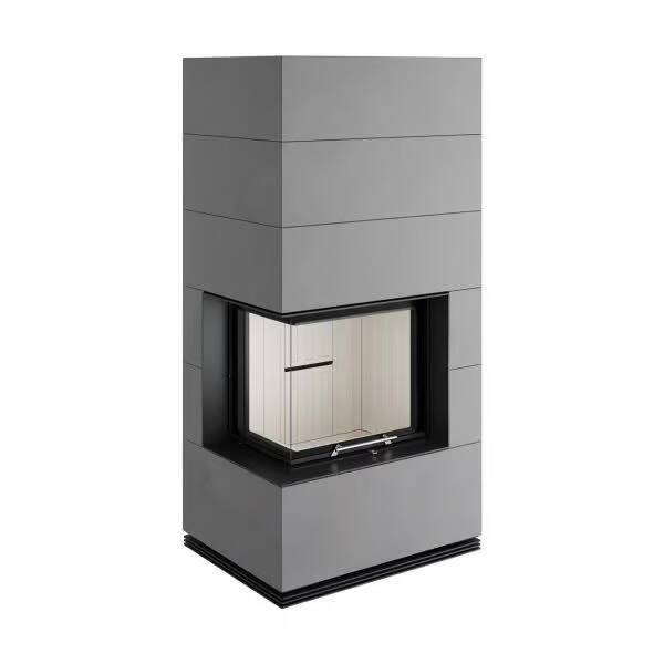 Kaminbausatz Spartherm SIM Varia 2L-55h 7 kW - Verkleidung: 1/3 Beton Fino - Feuerraumauskleidung: Elfenbein - Verbrennungsluft: raumluftunabhängig (RLU)