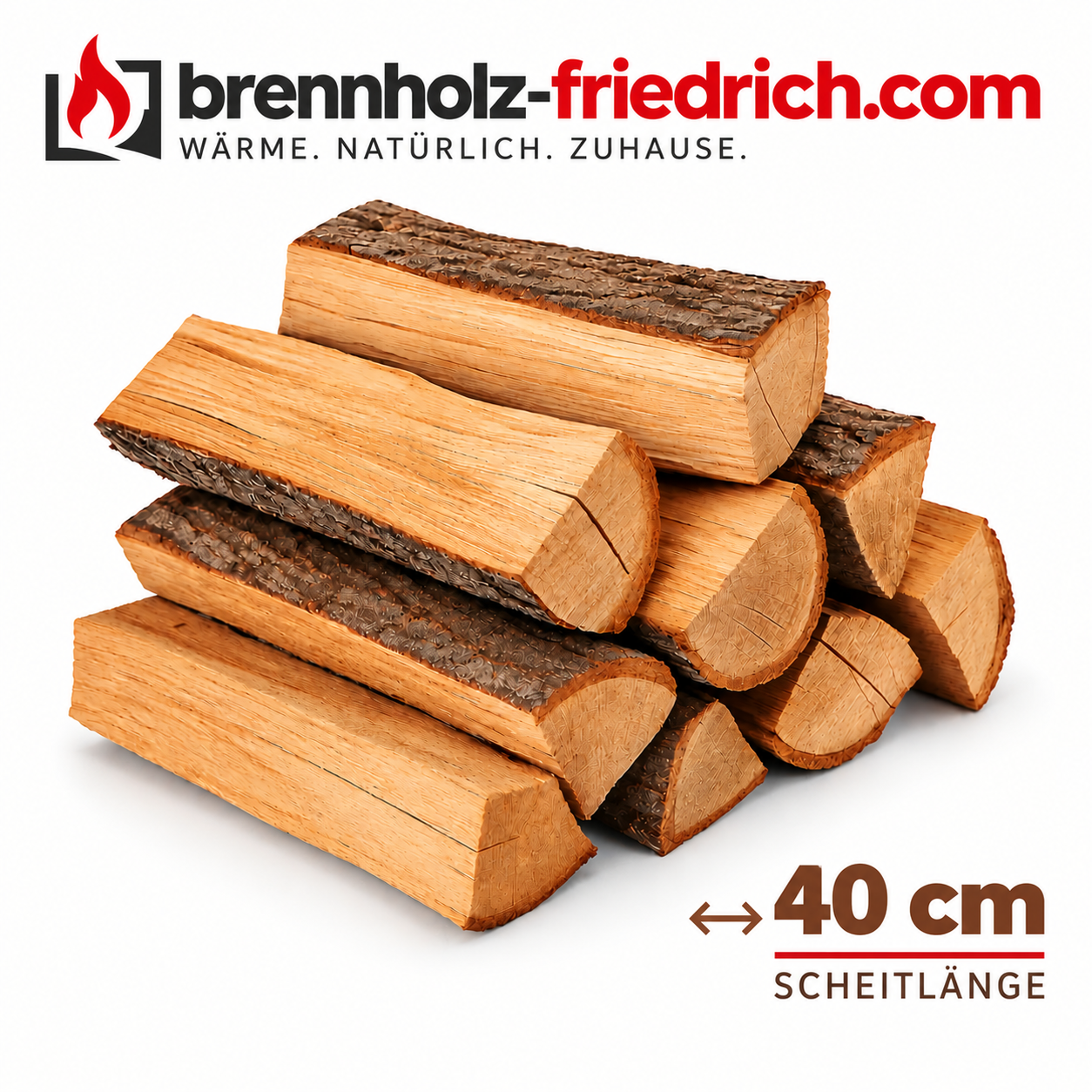 Brennholz Halb-Sec – 40 cm log