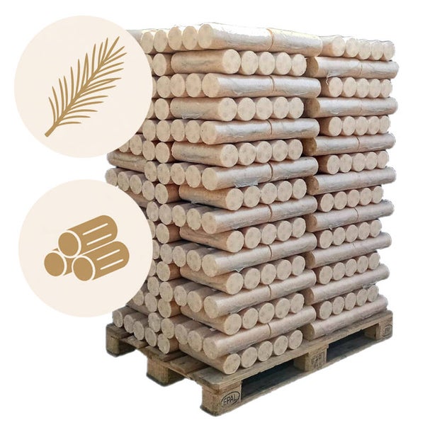 960kg Pollmeier Buchen Briketts in 6kg-Packungen inkl. Lieferung
