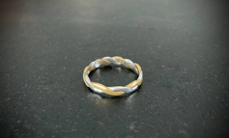 sierraden gevlochten ring