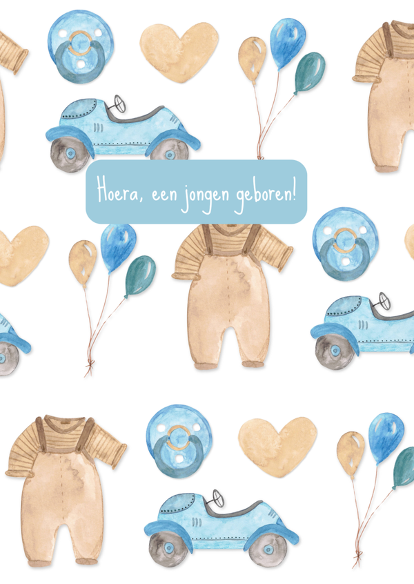 Een jongen patroon - kaart