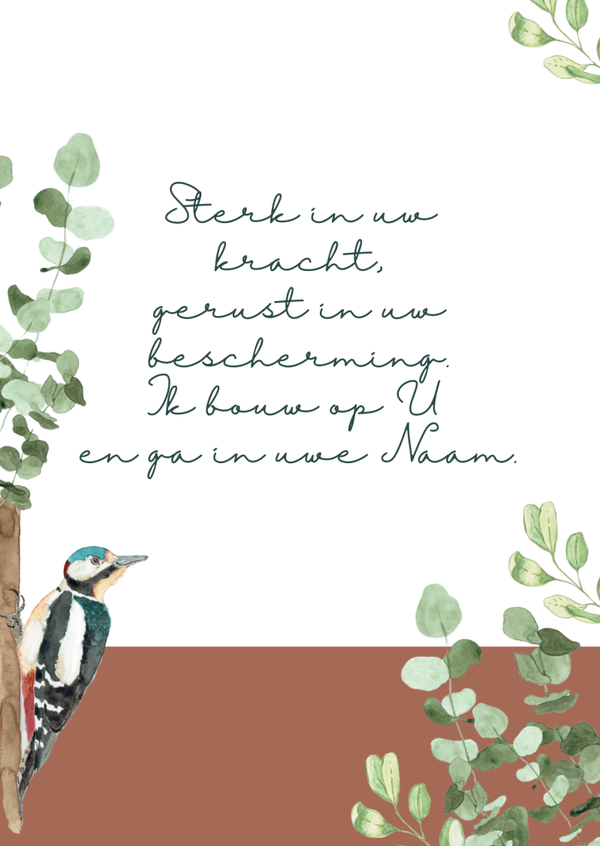 Ik bouw op U - kaart