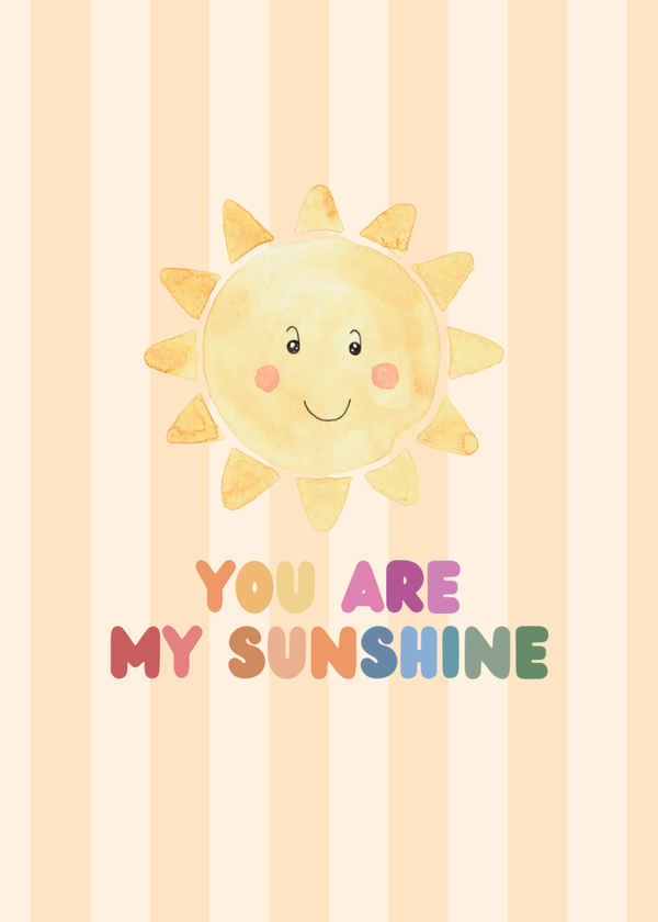 You are my sunshine - kaart