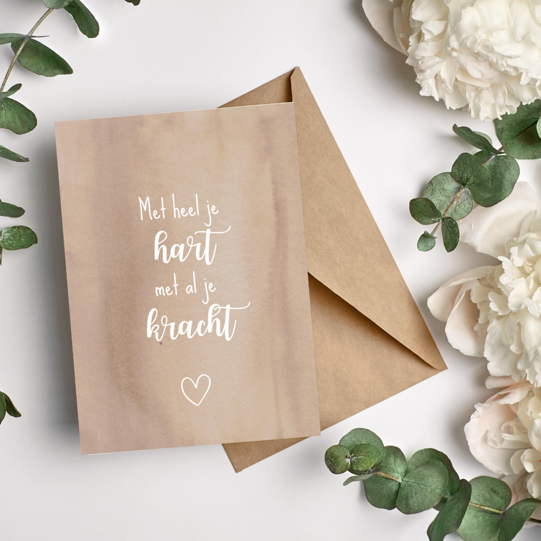Met heel je hart - kaart