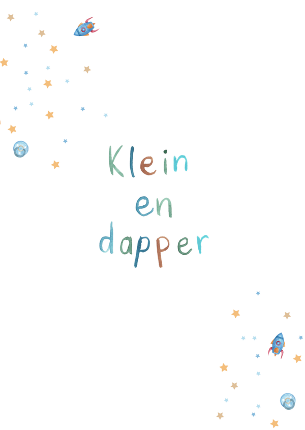 Klein en dapper - kaart