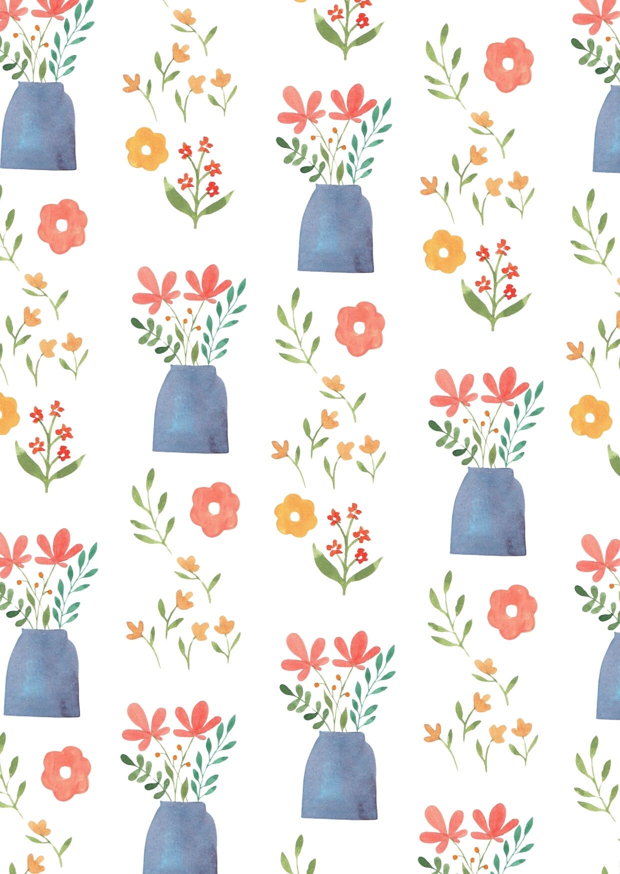 Petal Print Patroon - kaart