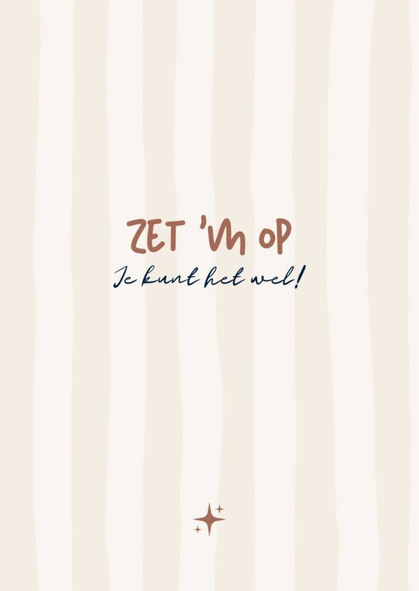 Zet 'm op! - kaart