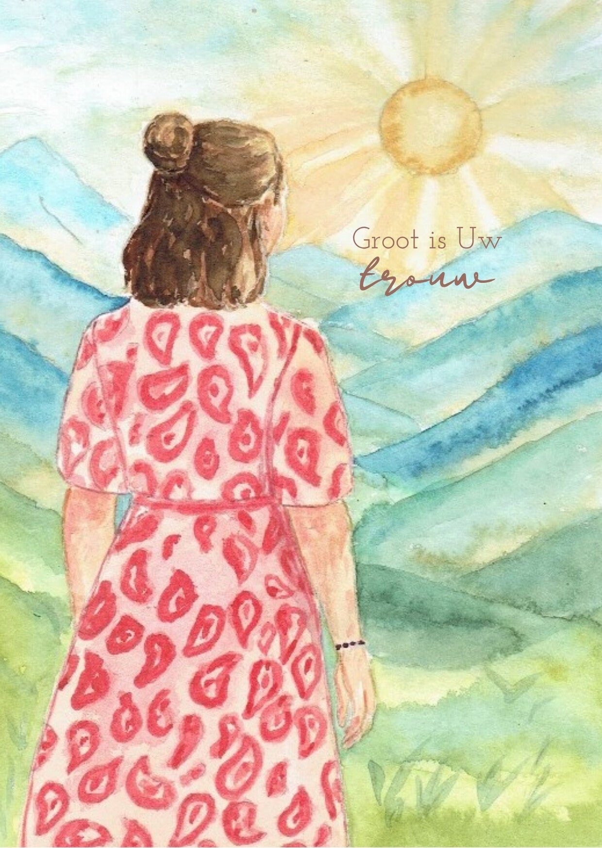 Groot is Uw trouw - kaart