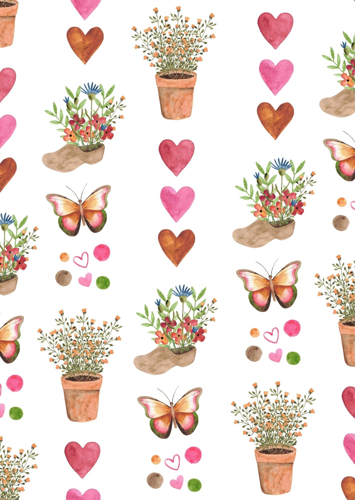 Harten Elegant Patroon - kaart