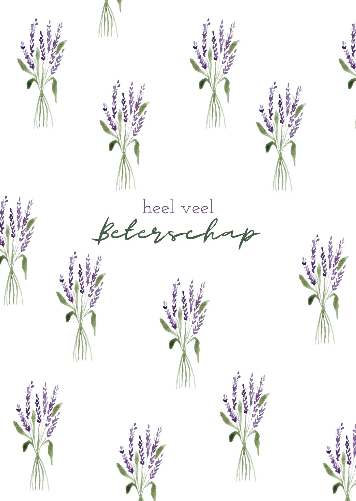 Beterschap - Lavendel - kaart