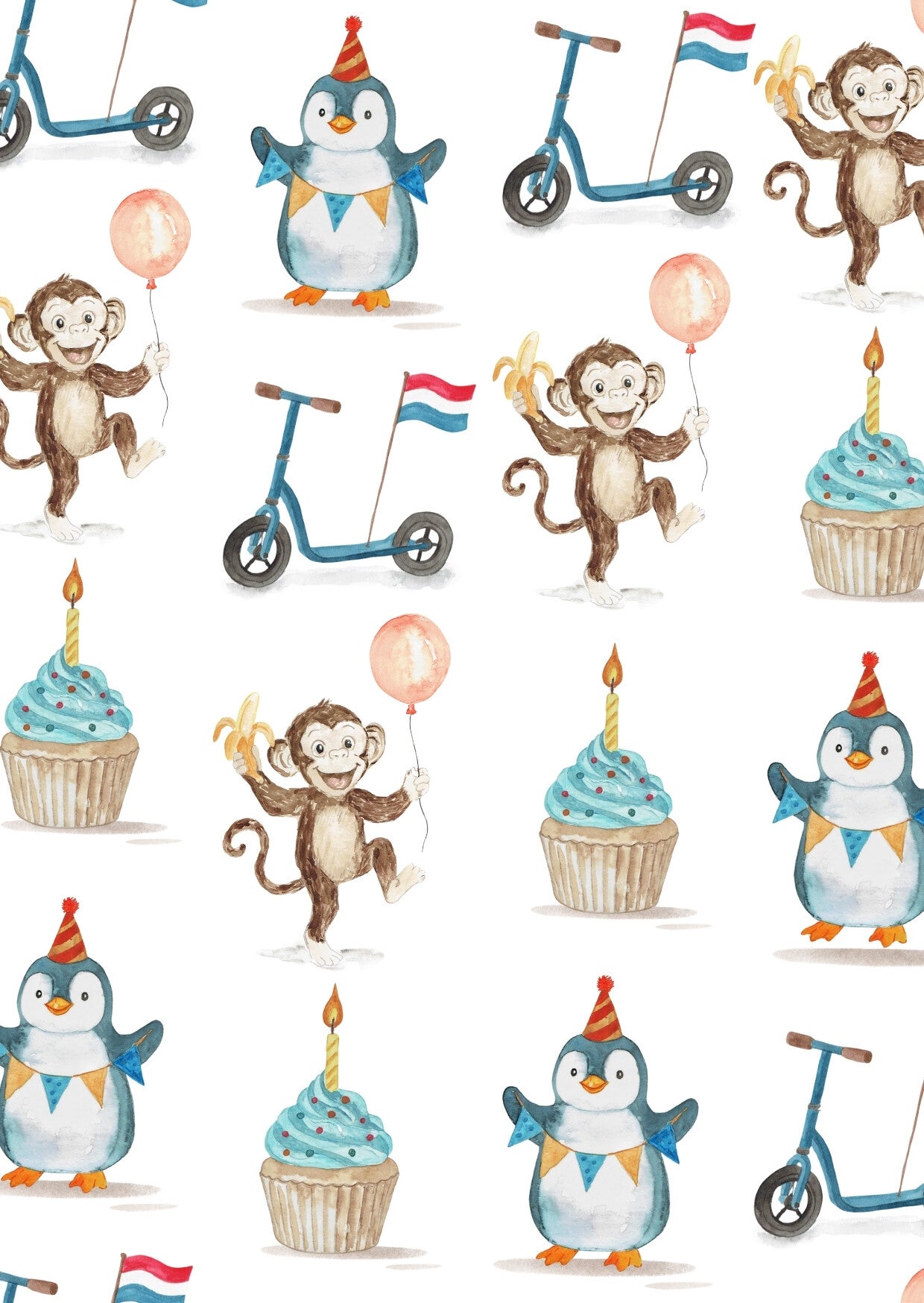 Pinguin patroon - kaart