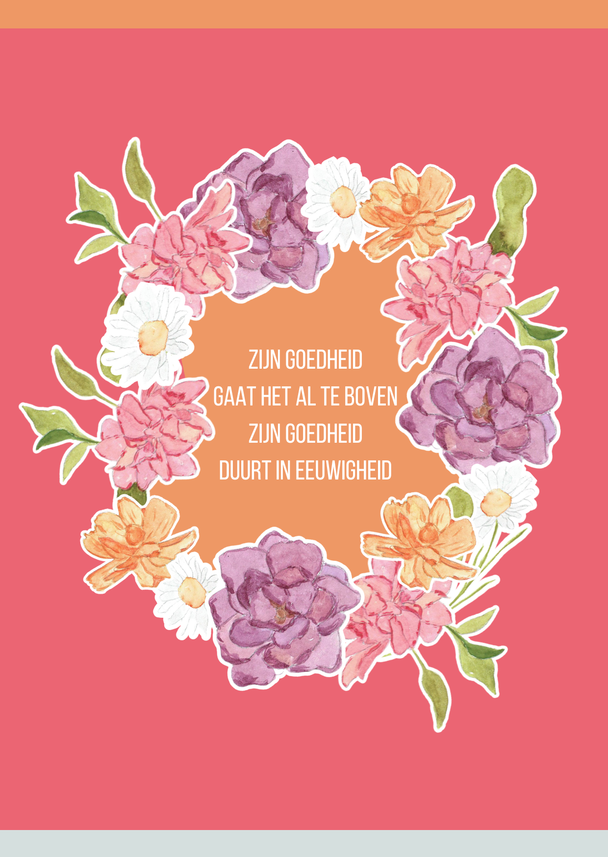 Zijn goedheid gaat het al te boven - kaart