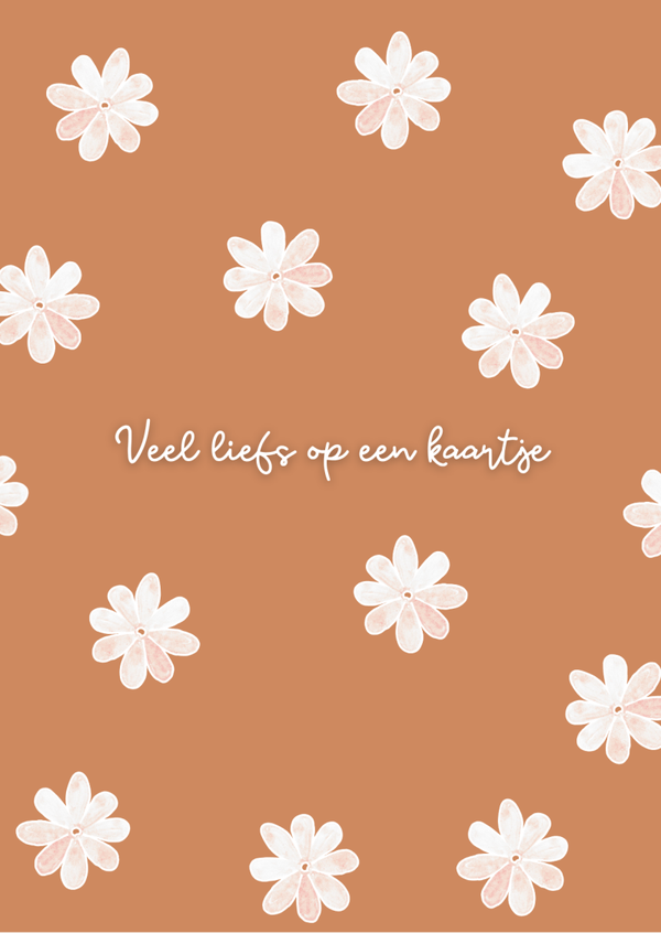 Veel liefs op een kaartje - kaart