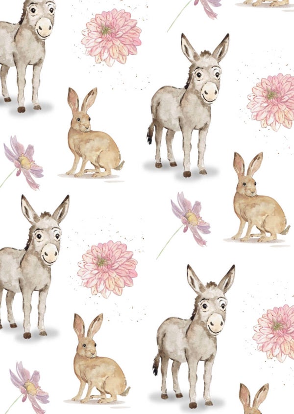 Dierenpatroon - Cosmea - kaart