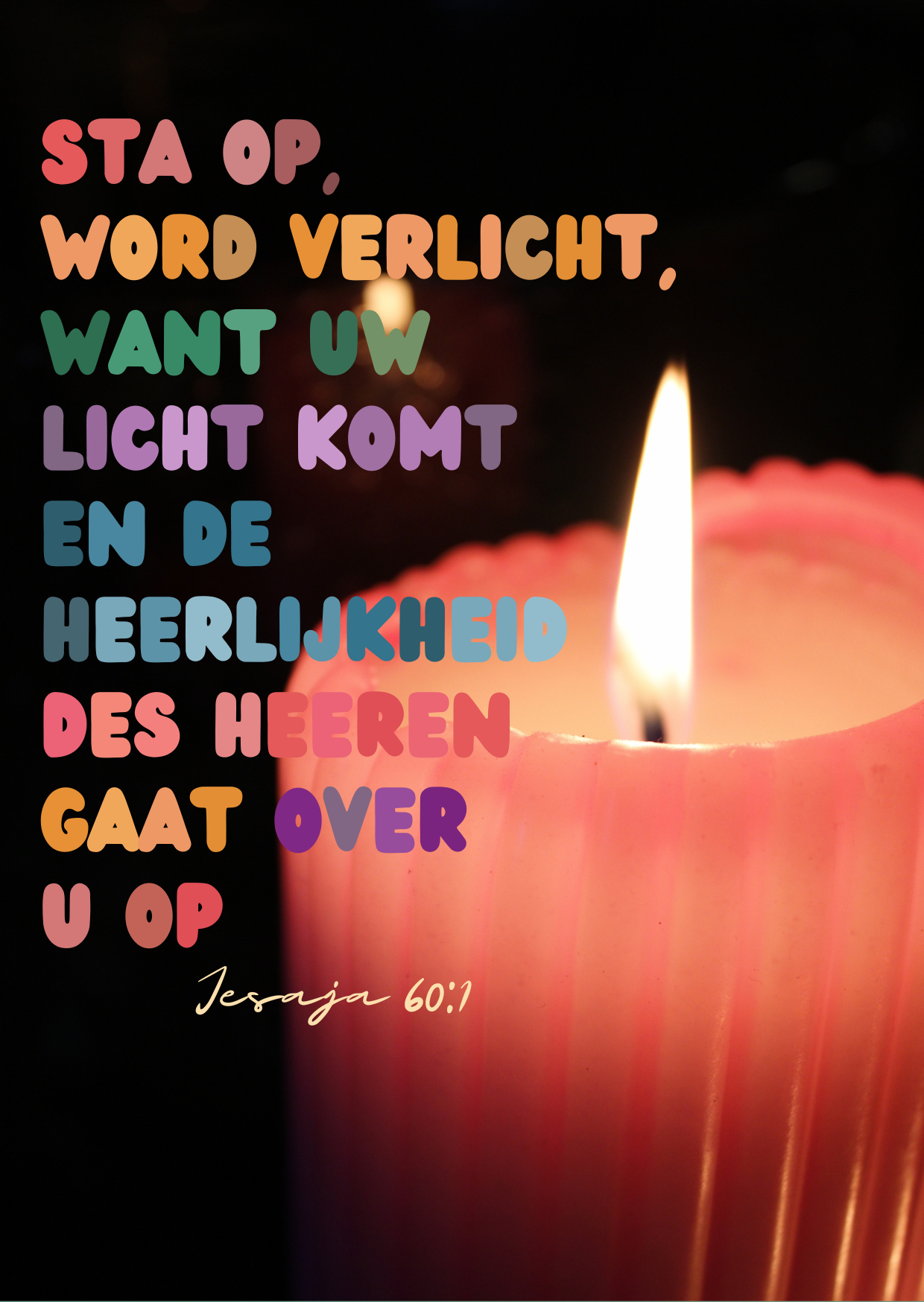 Word verlicht - kaart