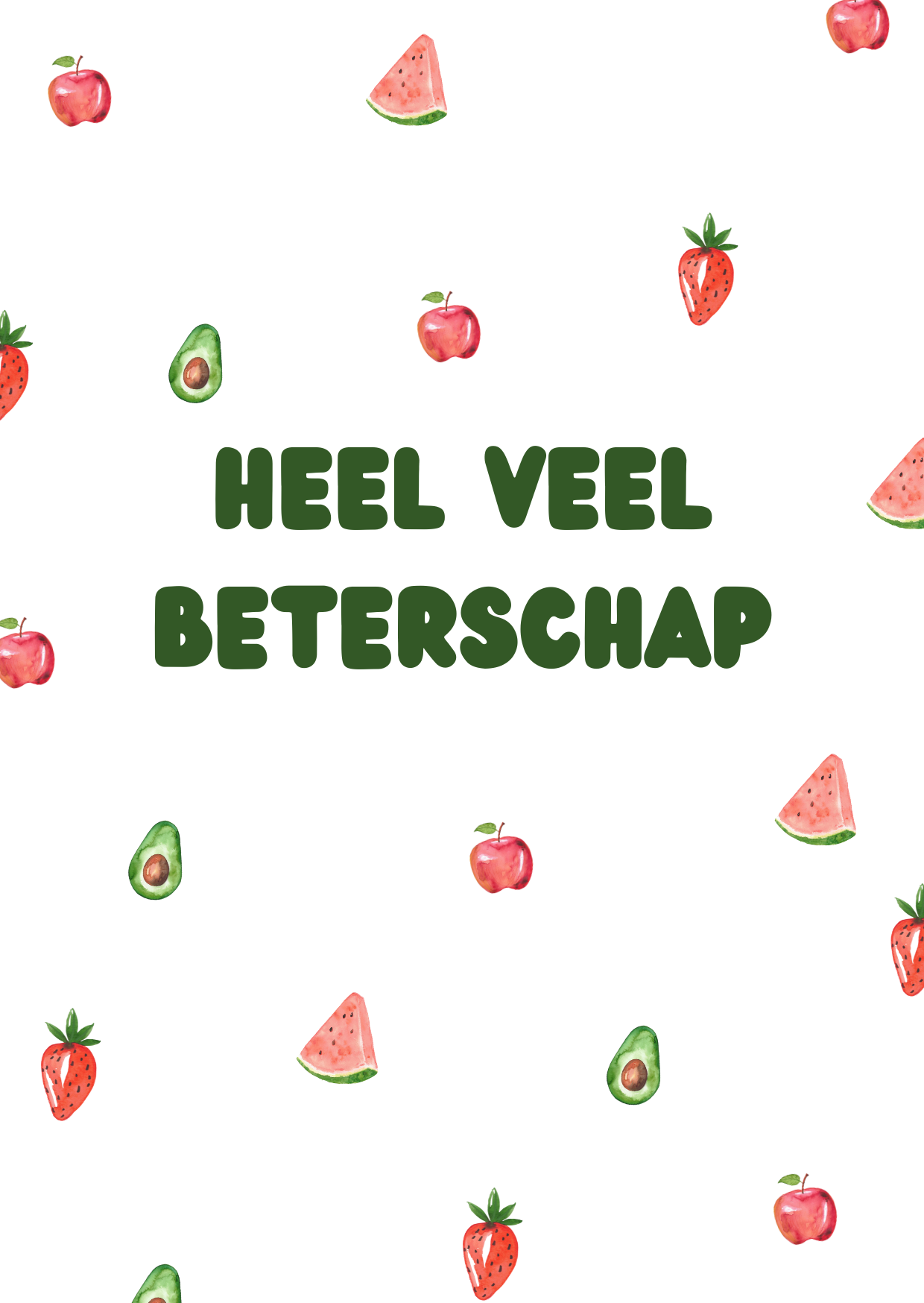 Beterschap fruit - kaart